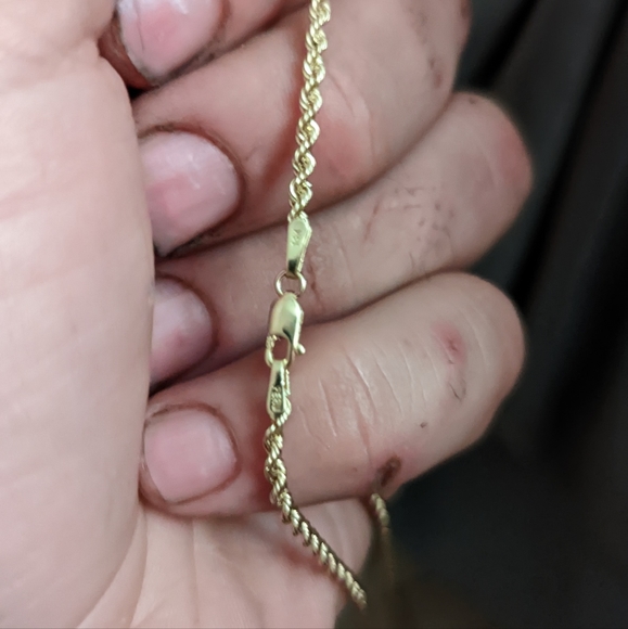 Michael Anthony Peruvian Gold Rope Necklace Solid Gold Hallmarked - Picture 6 of 6